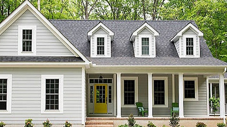 Cape house with yellow door