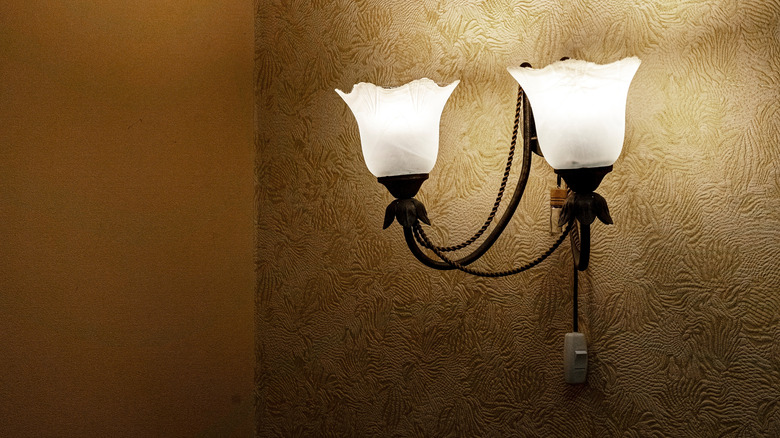 diy wall sconce light