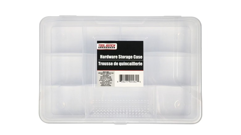 clear plastic storage case