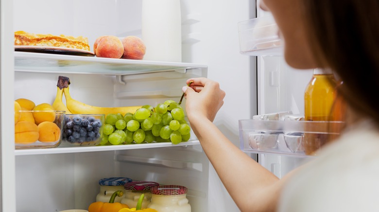 inside of fridge