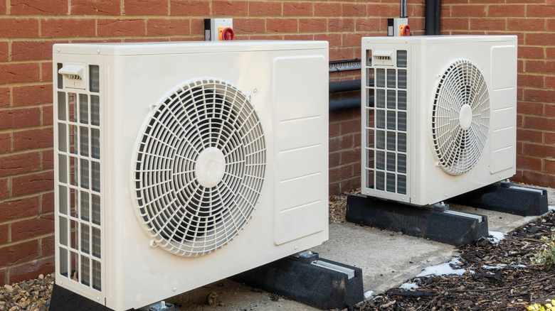 air conditioning units on wall