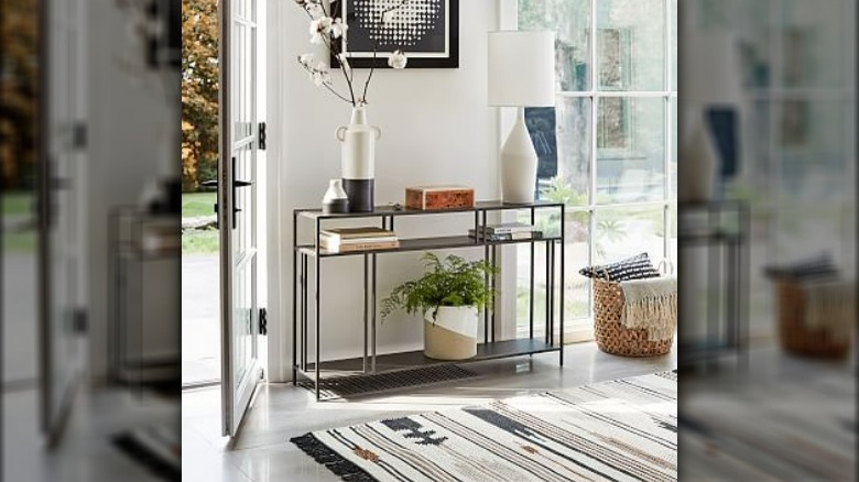 Metal modular console table