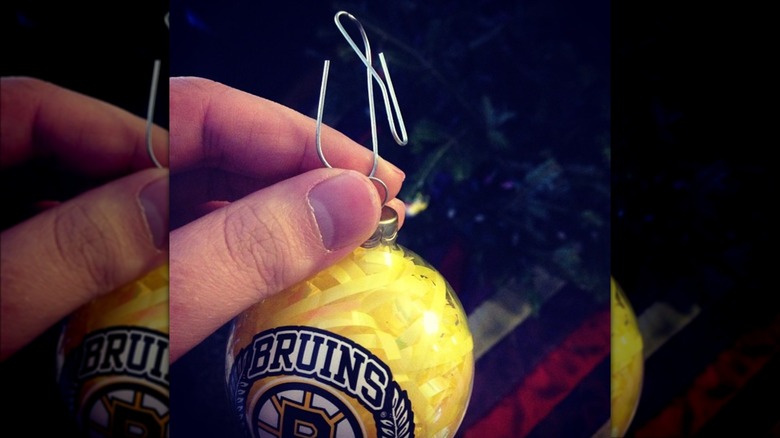 christmas ornament with paperclip