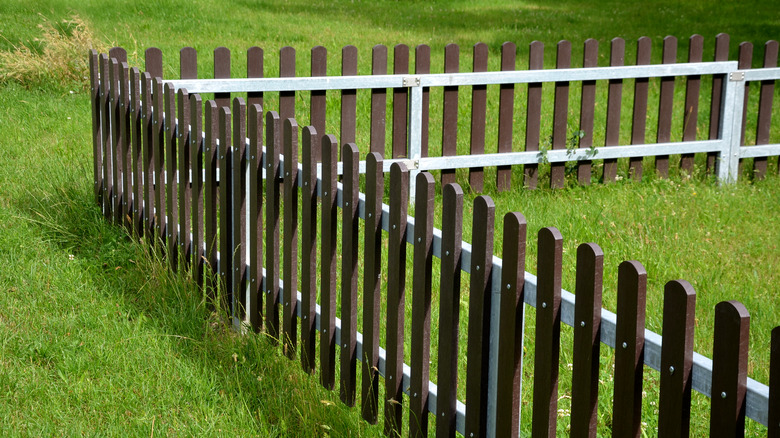 fence with spaced-out posts