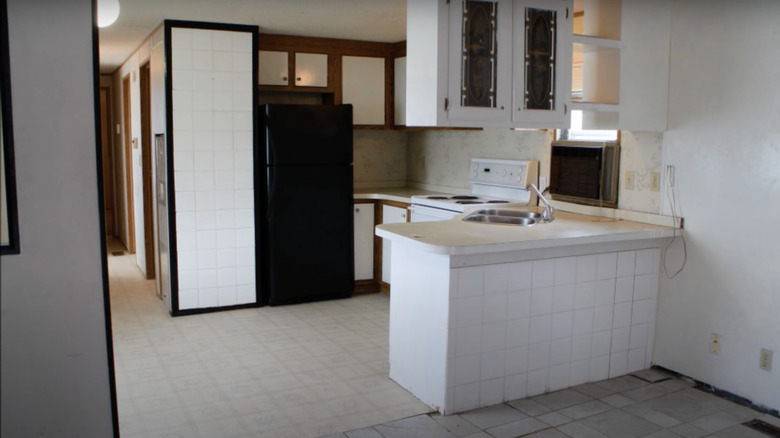 white kitchen interior