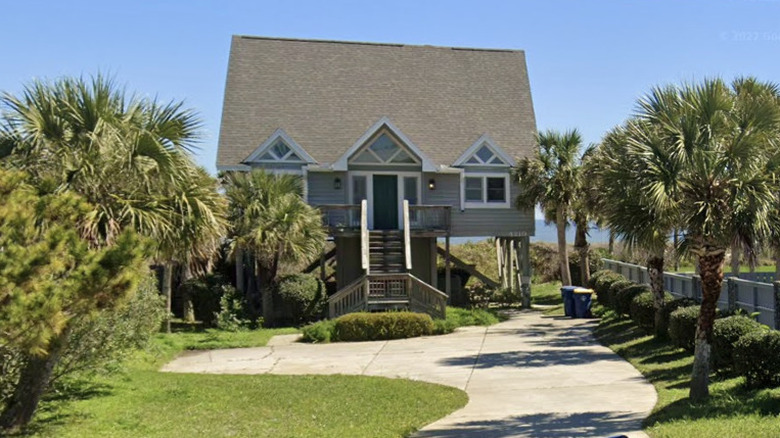 Stilted beach house