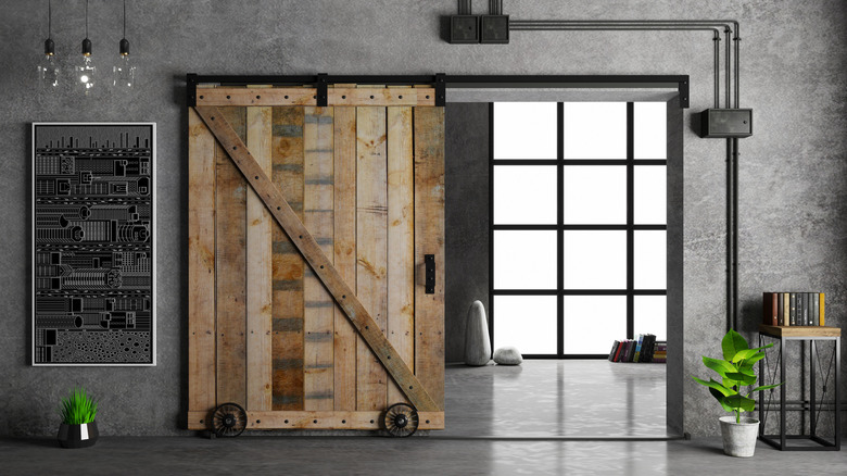 barn doors in a home