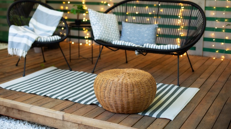 outdoor stool and chair