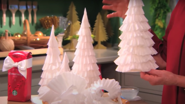 Coffee filter Christmas tree