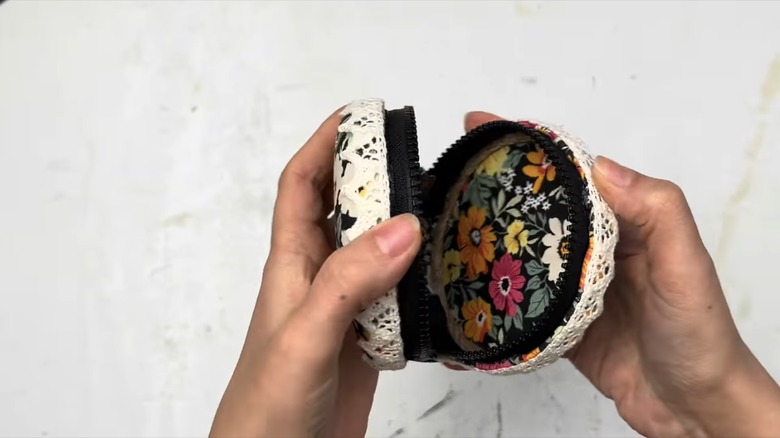 coin purse made from jar lids