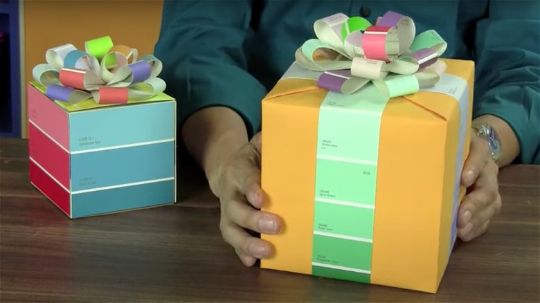 paint chip gift boxes