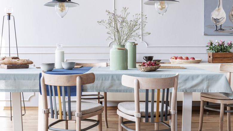 Pastel dining room