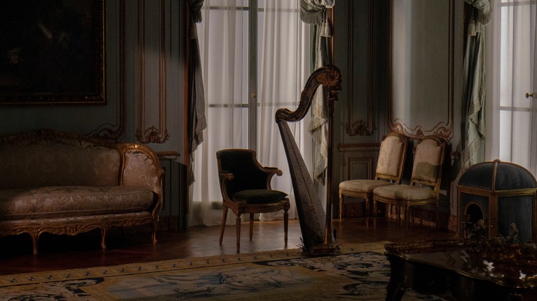 Victorian blue sitting room