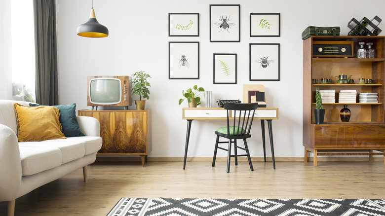 Mid century living room