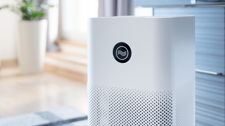 close up of air purifier