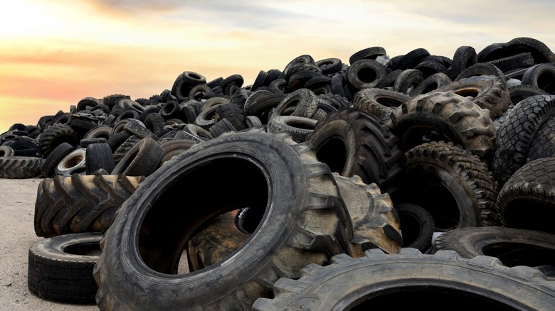 Pile of old tires