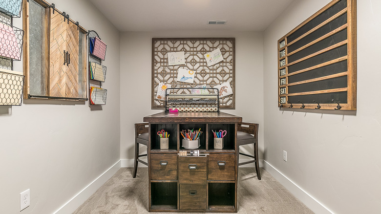 table in a craft room