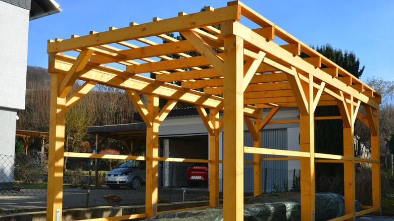 pergola-style carport 