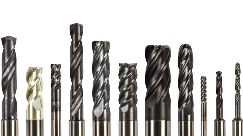 Drill bits of different sizes