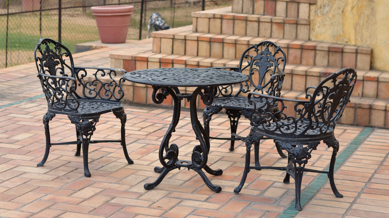 Painted patio furniture