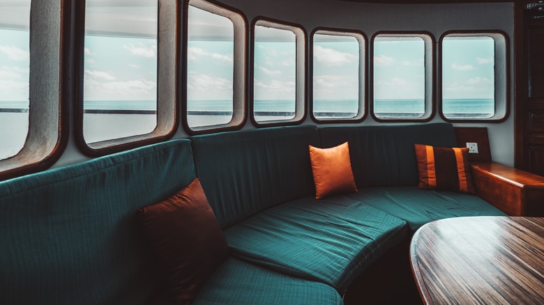 Nautical teal couch