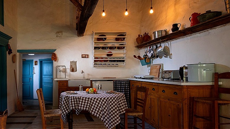 Rustic vintage English kitchen