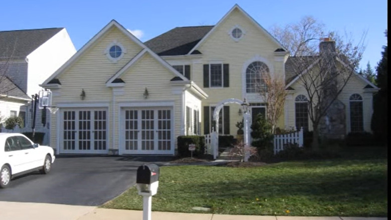 French doors on double garage