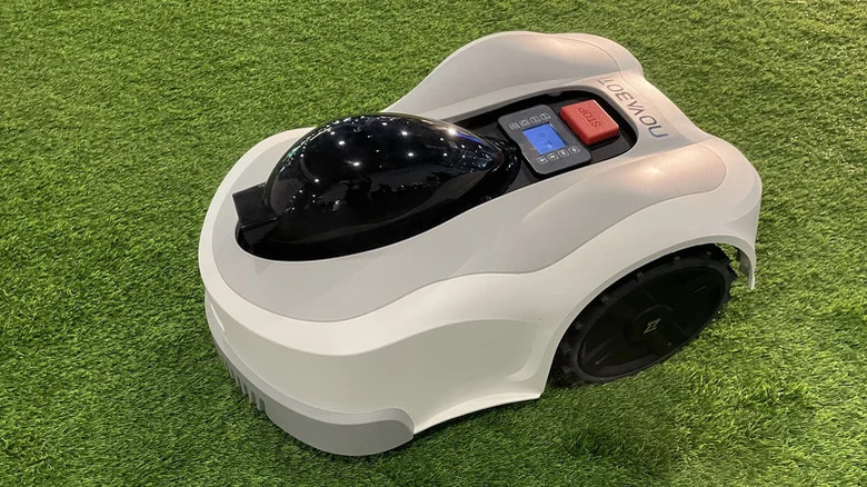 Novabot robot lawn mower operating on a lawn