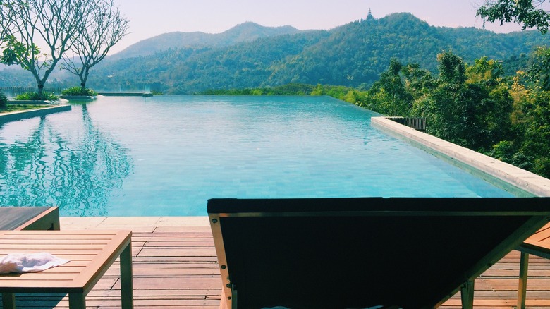 Pool in mountains