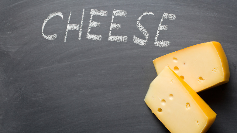 Chalk cheese board