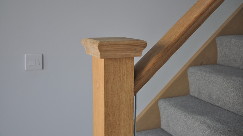 Wooden bannister