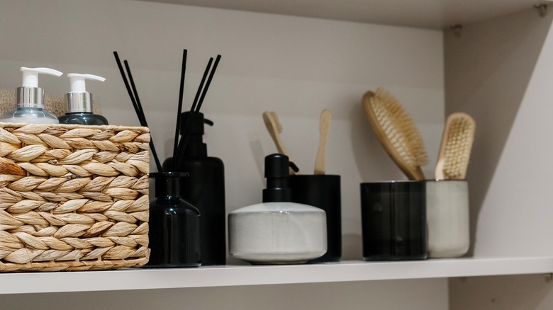 bathroom storage containers