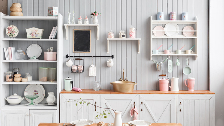 white cottage style kitchen