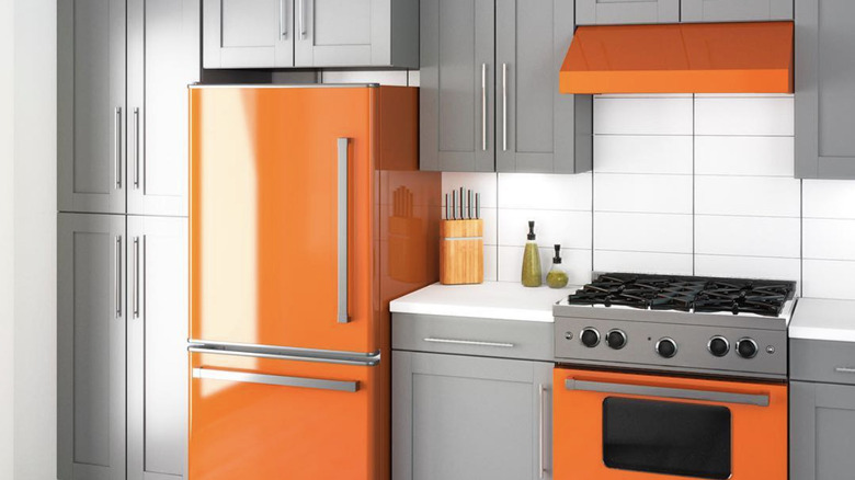 orange fridge 