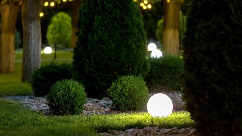 lighting in garden