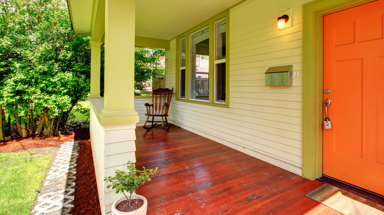 richly stained deck