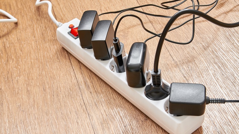 overloaded power strip