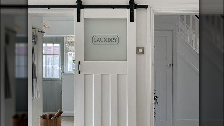 Modern farmhouse sliding barn door