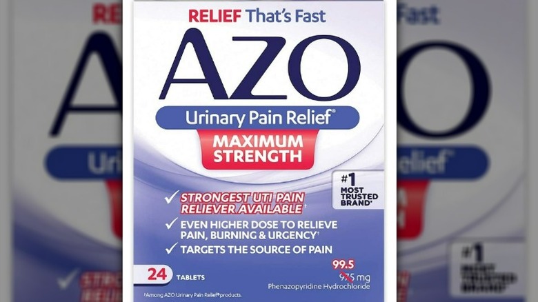 Box of AZO UTI tablets