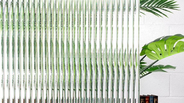 Reeded glass film