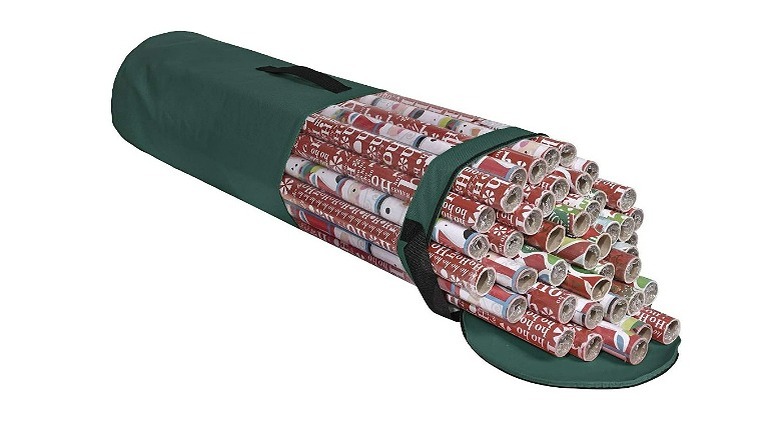 Gift wrap storage bag