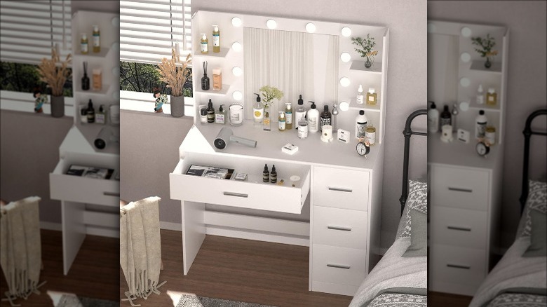 white vanity