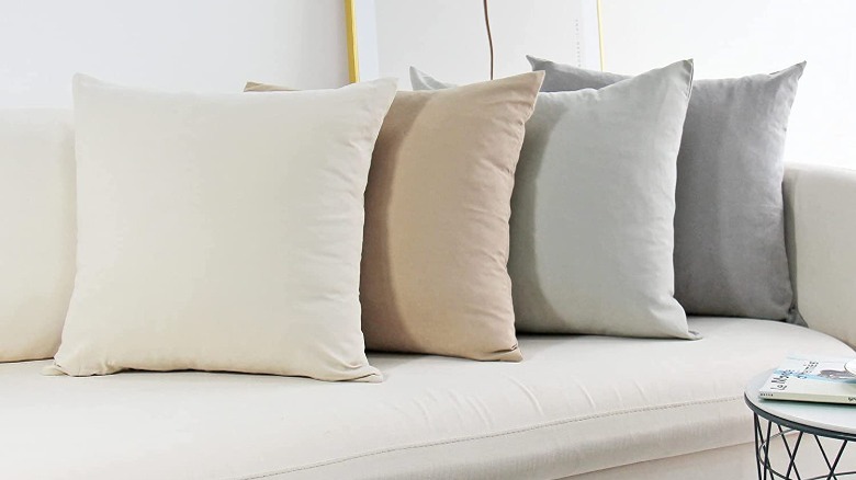 neutral colored pillow cases