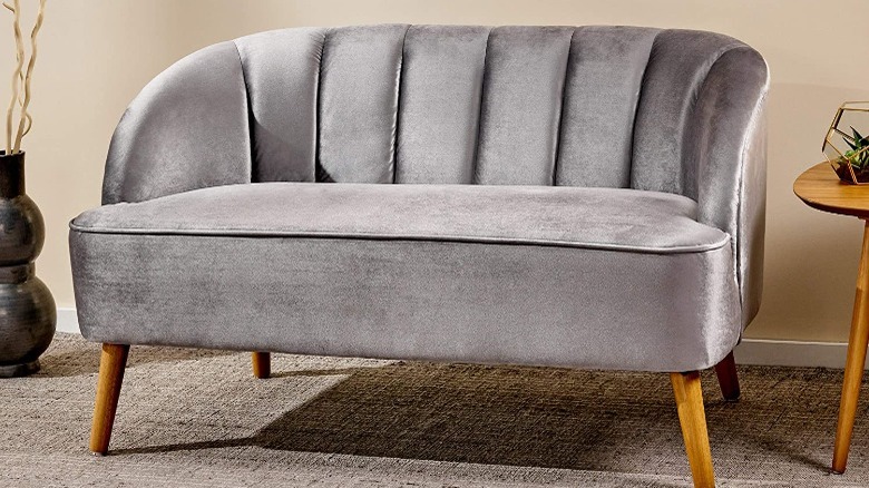 grey sofa