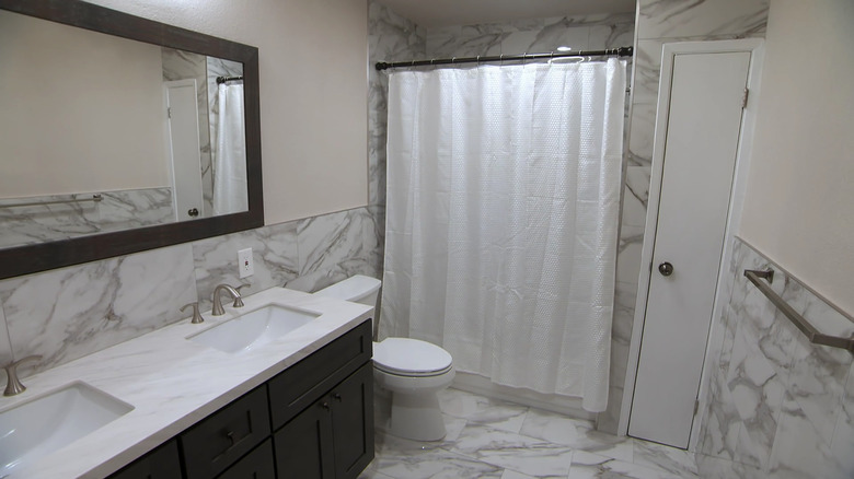 All marble bathroom