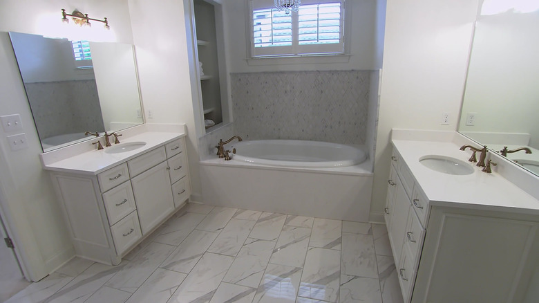 White marble bathroom