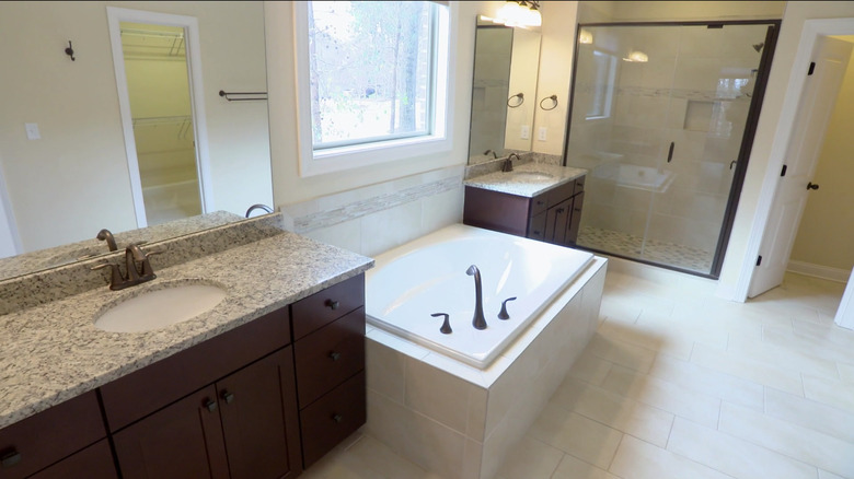 Large master bathroom