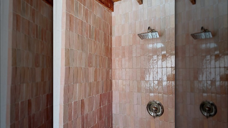 Pink tile