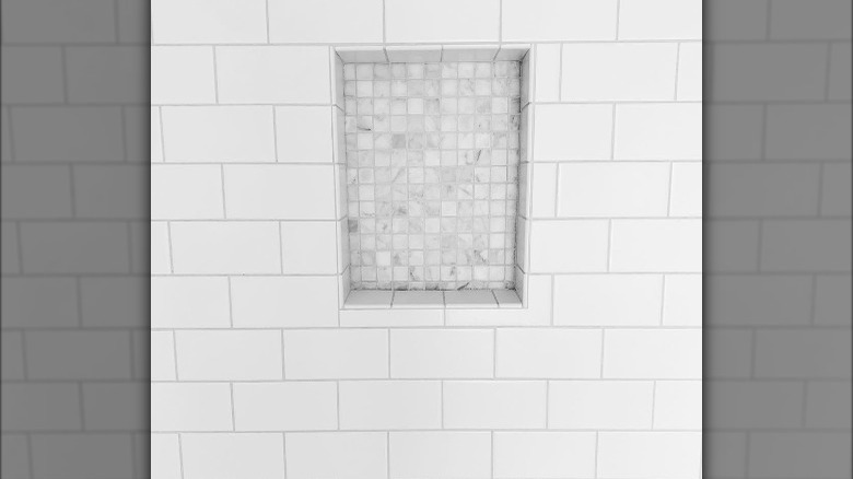 White tile and grout