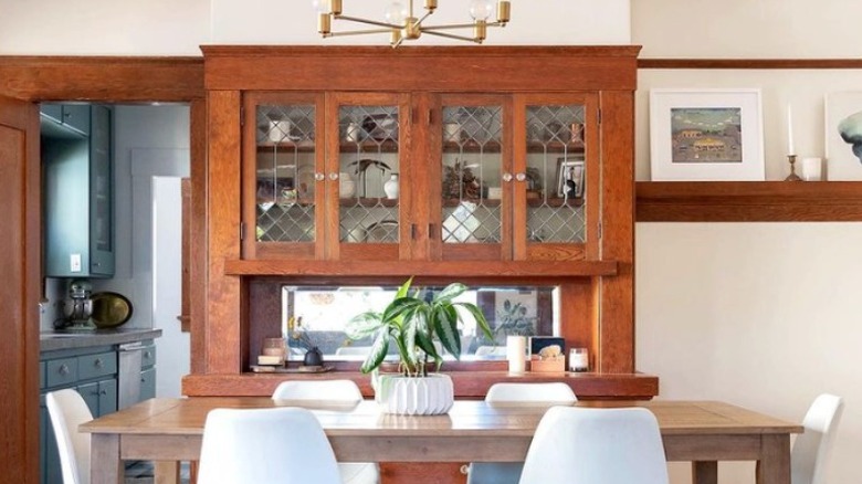 Craftsman dining room cabinet